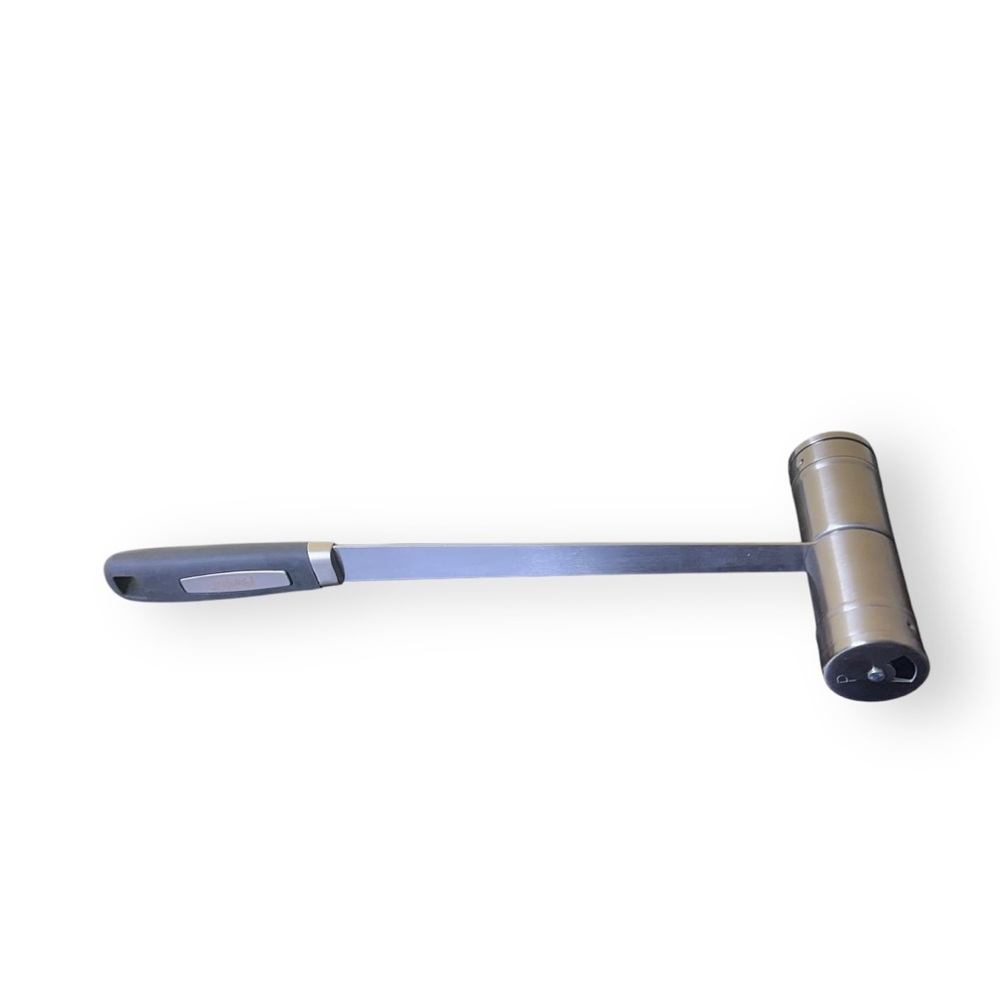 PARINI DOUBLE HAMMER SALT & PEPPER SHAKERS STAINLESS STEEL 15"